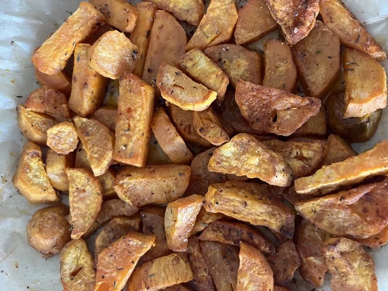 Bonitos with garnish for air fryer